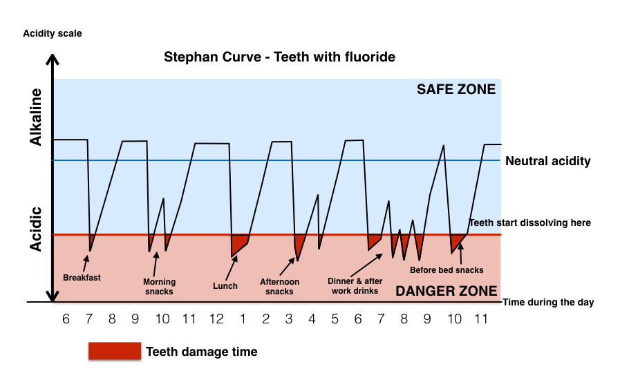 teeth fluoride curve stephan acid dental attack decay tooth protect saliva ways few keep re